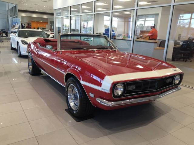 1968 Red Chevrolet Camaro Convertible