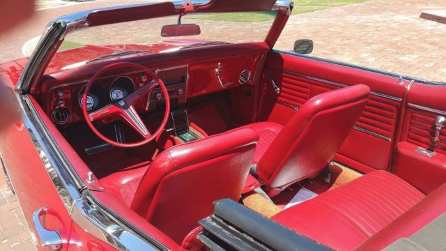 1968 Red Chevrolet Camaro Convertible