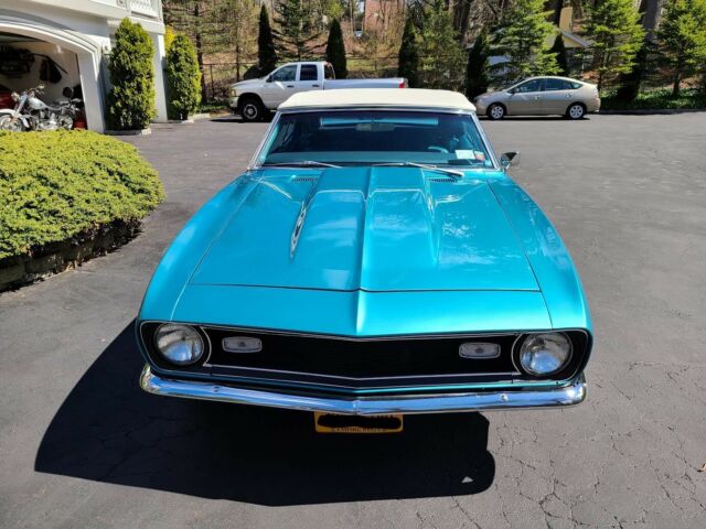 1968 Blue Chevrolet Camaro Convertible