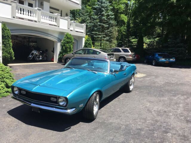 1968 Blue Chevrolet Camaro Convertible
