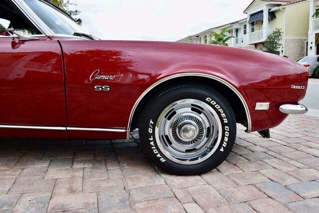 1968 Maroon Chevrolet Camaro Convertible