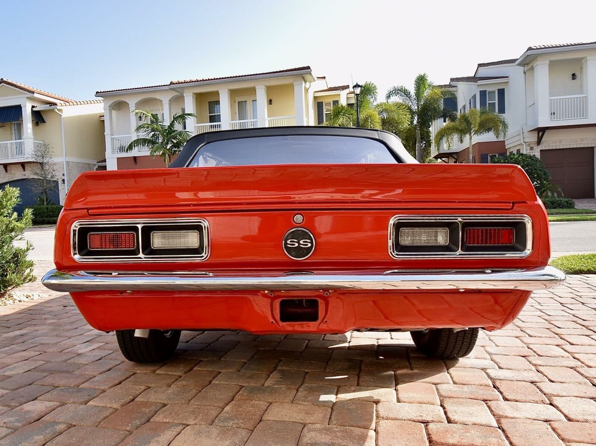 1968 Red Chevrolet Camaro Convertible Coupe