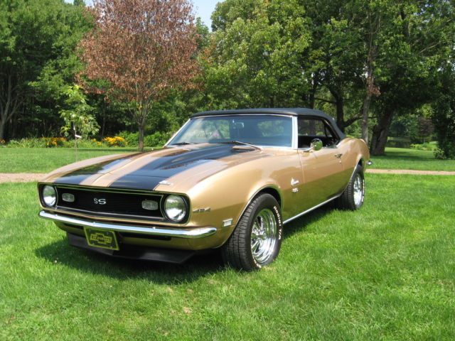 1968 Black Chevrolet Camaro Convertible