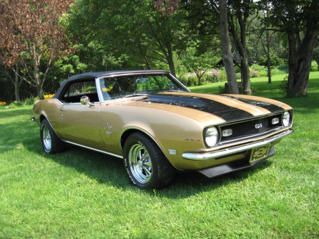 1968 Black Chevrolet Camaro Convertible