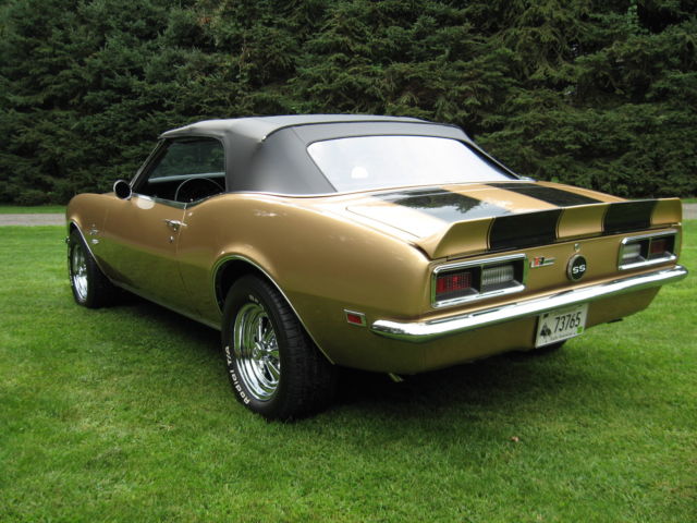 1968 Black Chevrolet Camaro Convertible