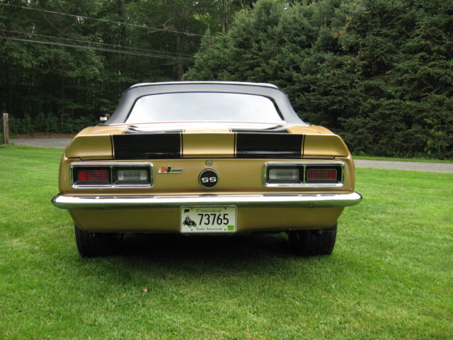 1968 Black Chevrolet Camaro Convertible