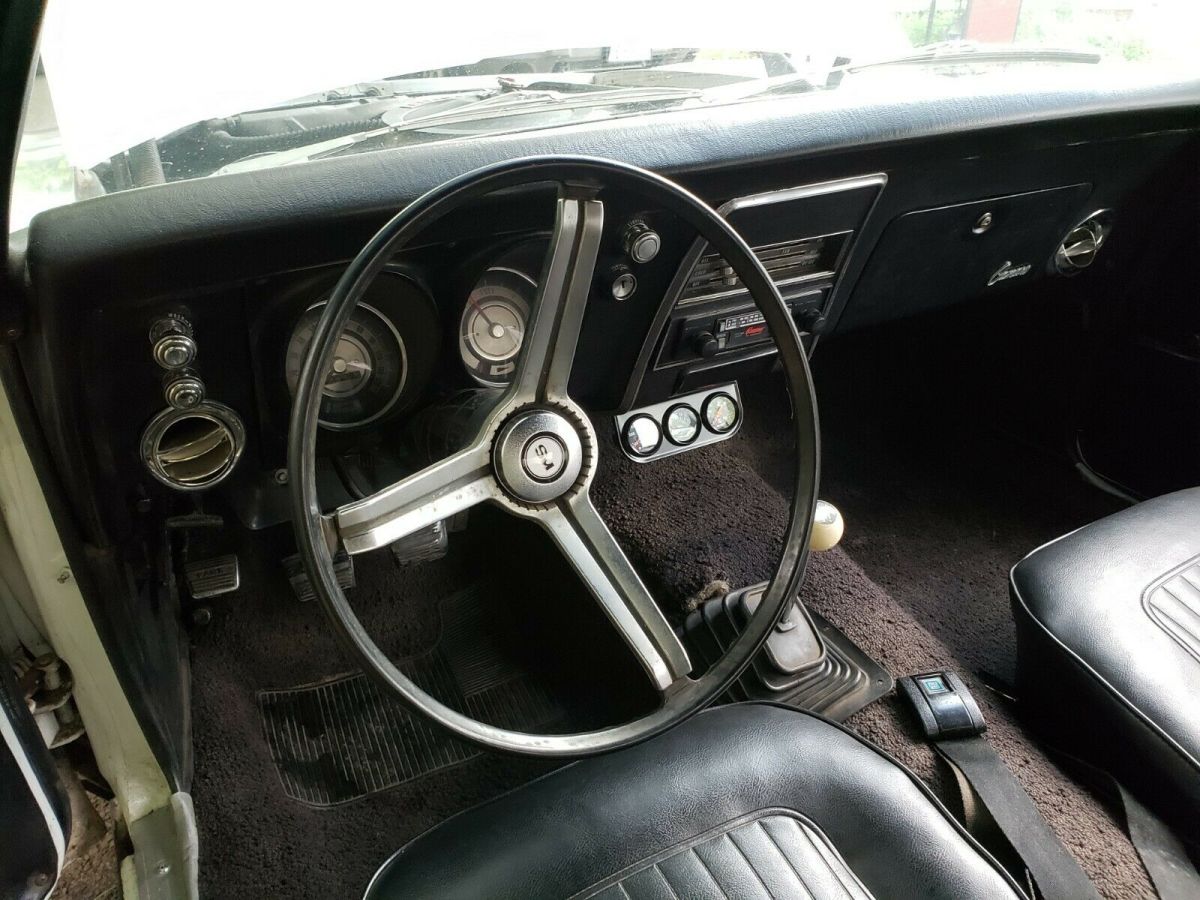 1968 White Chevrolet Camaro Convertible