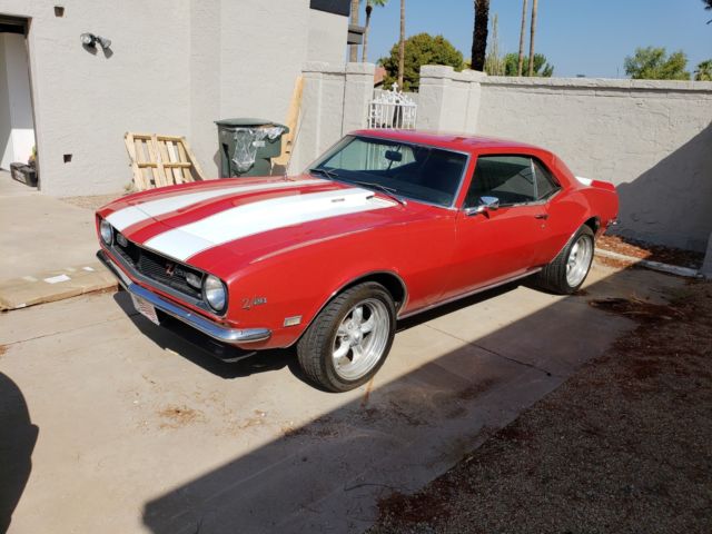 1968 Red Chevrolet Camaro Coupe