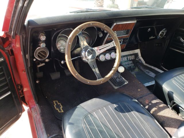 1968 Red Chevrolet Camaro Coupe