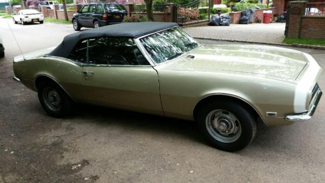 1968 Green Chevrolet Camaro Convertible