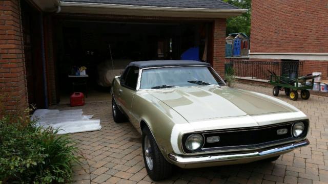 1968 Green Chevrolet Camaro Convertible