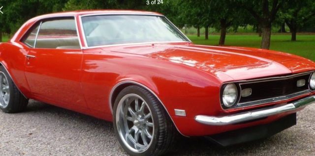 1968 Red Chevrolet Camaro Coupe