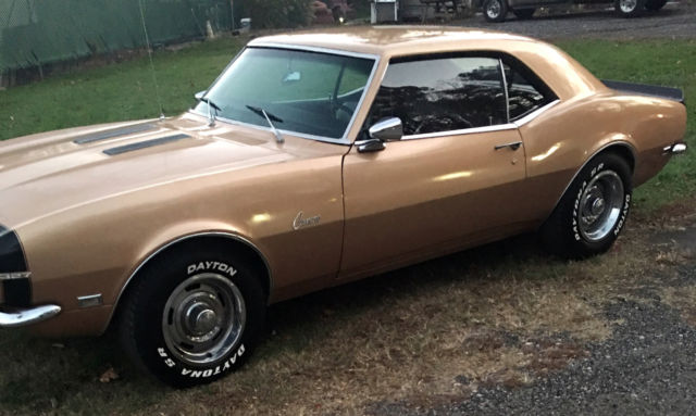 1968 Gold Chevrolet Camaro Coupe