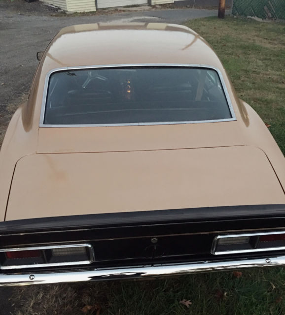 1968 Gold Chevrolet Camaro Coupe