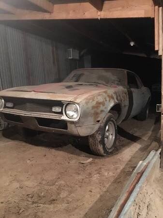 1968 Gold Chevrolet Camaro Coupe