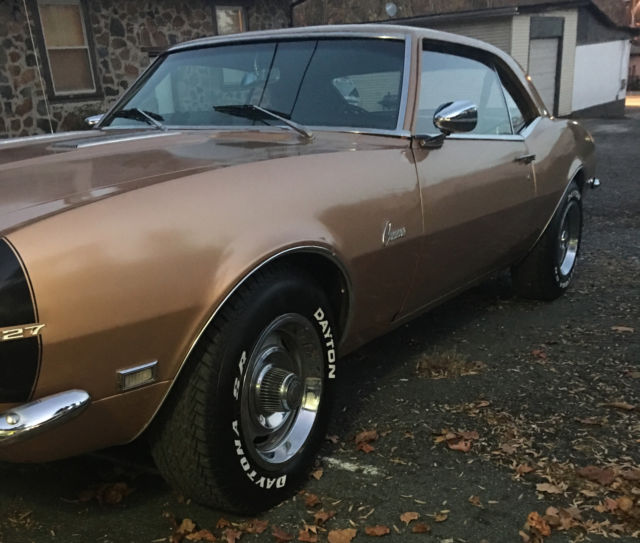 1968 Gold Chevrolet Camaro Coupe