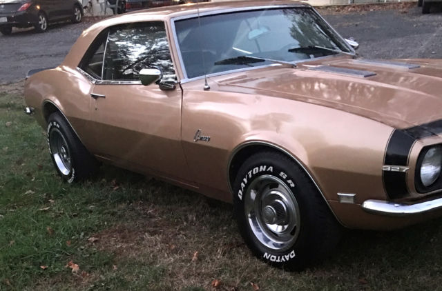 1968 Gold Chevrolet Camaro Coupe