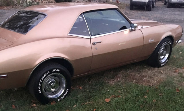 1968 Gold Chevrolet Camaro Coupe