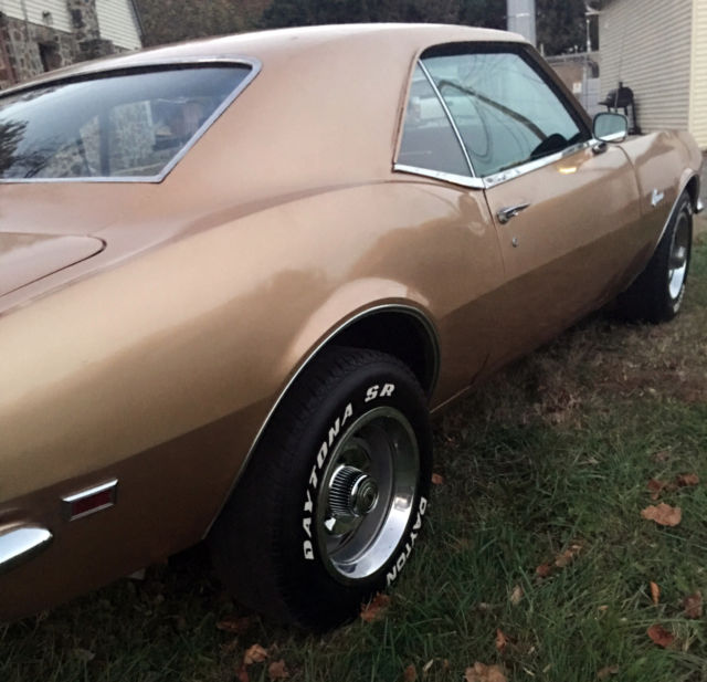 1968 Gold Chevrolet Camaro Coupe