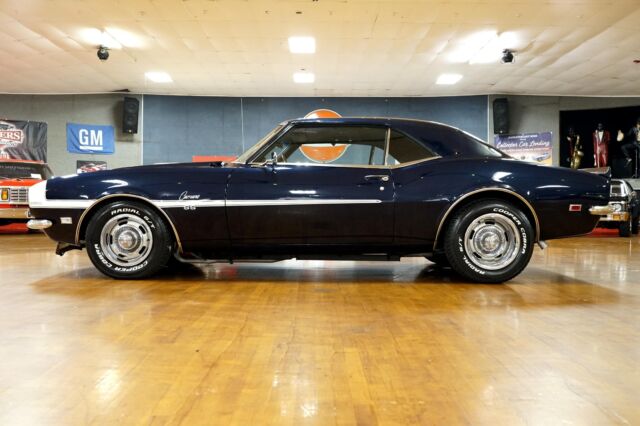1968 Blue Chevrolet Camaro American Muscle Car