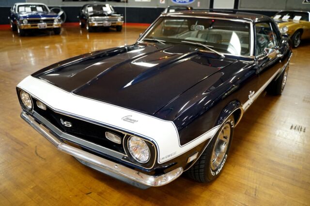1968 Blue Chevrolet Camaro American Muscle Car