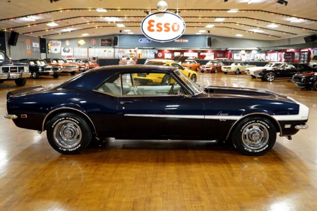 1968 Blue Chevrolet Camaro American Muscle Car