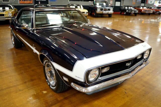 1968 Blue Chevrolet Camaro American Muscle Car