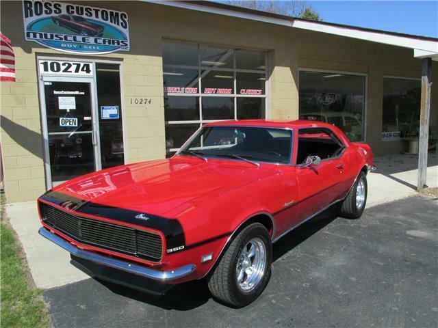 1968 Red Chevrolet Camaro 2 door coupe