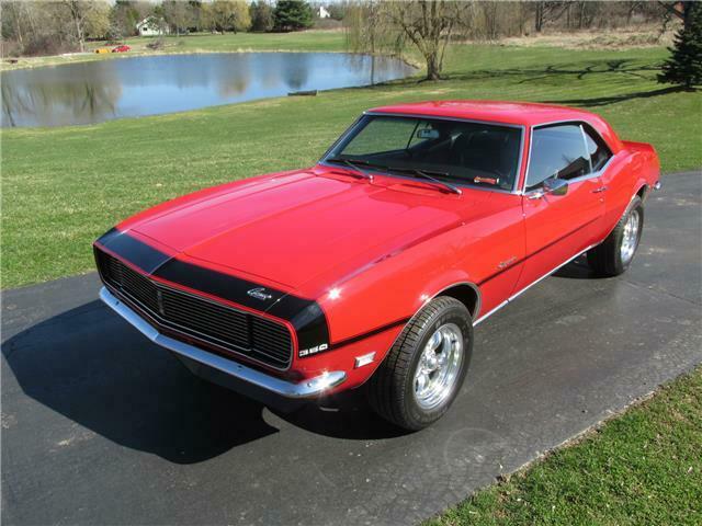 1968 Red Chevrolet Camaro 2 door coupe