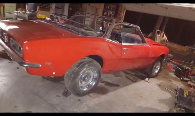 1968 RED WITH WHITE TOP Chevrolet Camaro Convertible