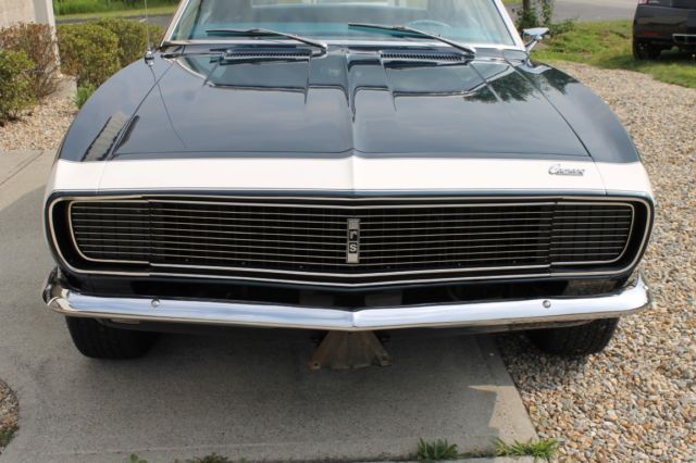 1968 Blue Chevrolet Camaro Convertible