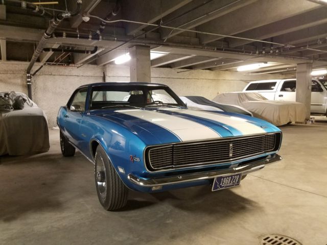 1968 LeMans Blue Chevrolet Camaro Hardtop