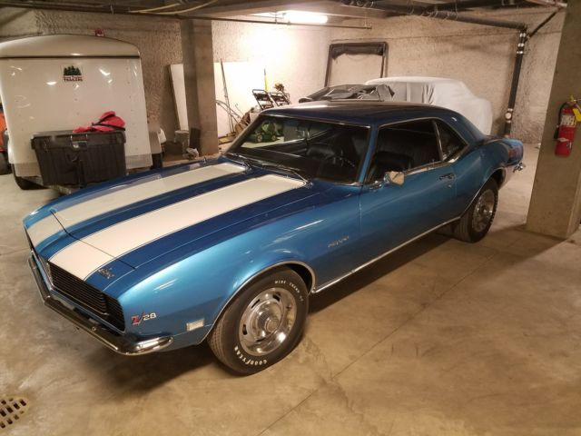 1968 LeMans Blue Chevrolet Camaro Hardtop