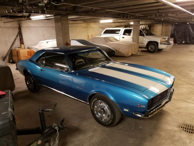 1968 LeMans Blue Chevrolet Camaro Hardtop