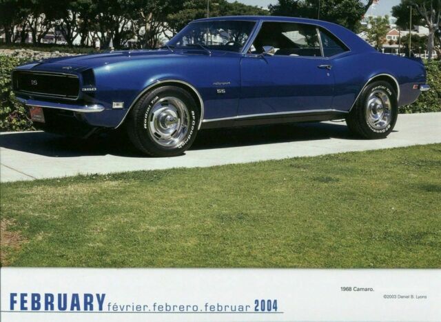 1968 Blue Chevrolet Camaro Coupe