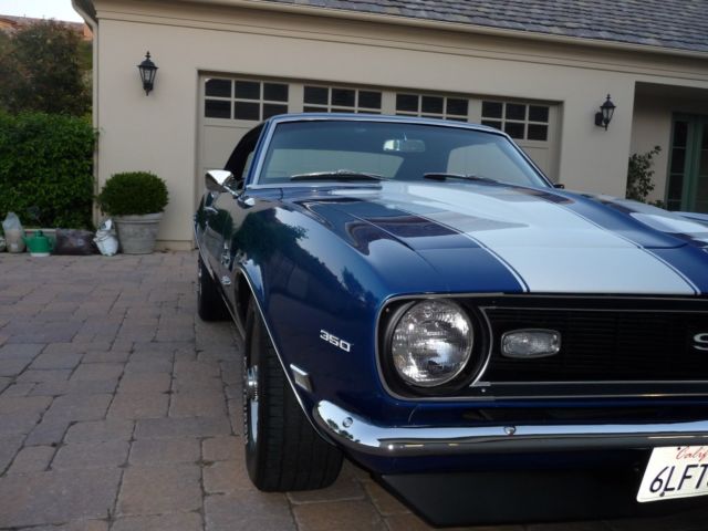 1968 Blue Chevrolet Camaro Coupe