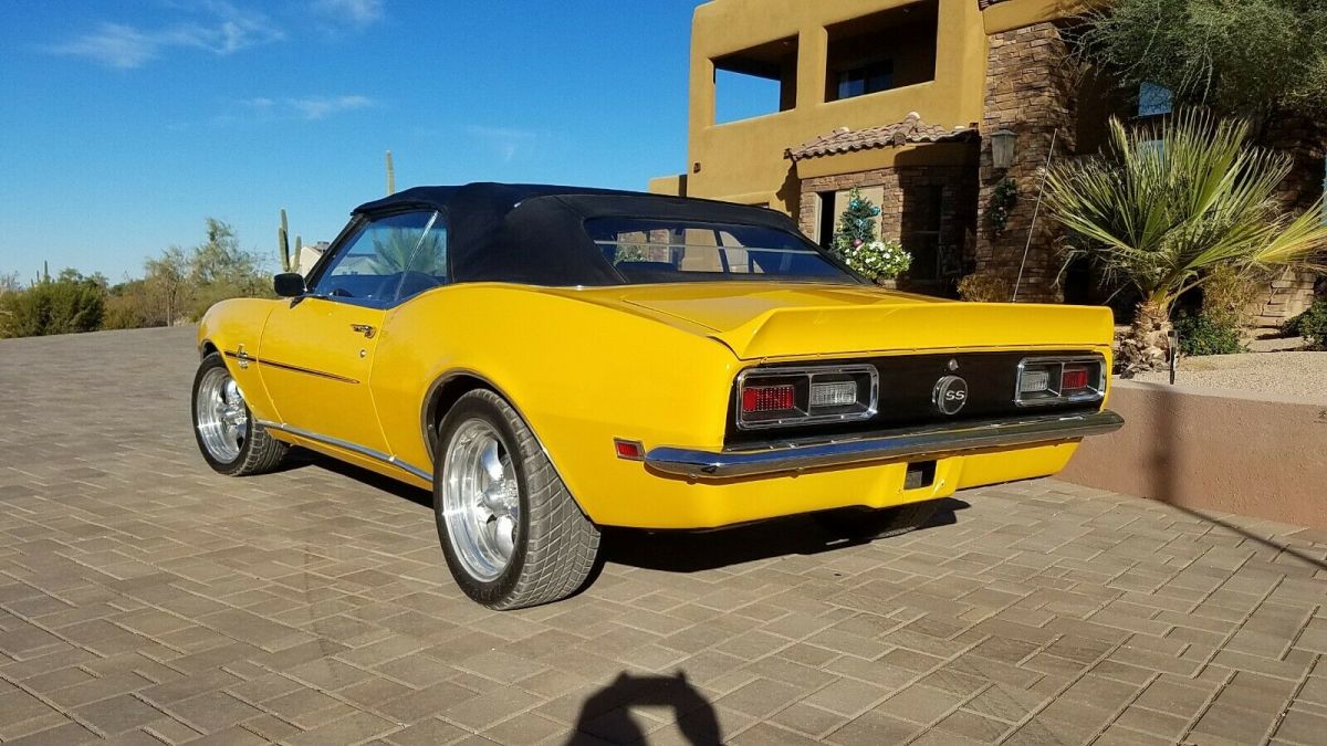 1968 Yellow Chevrolet Camaro Convertible