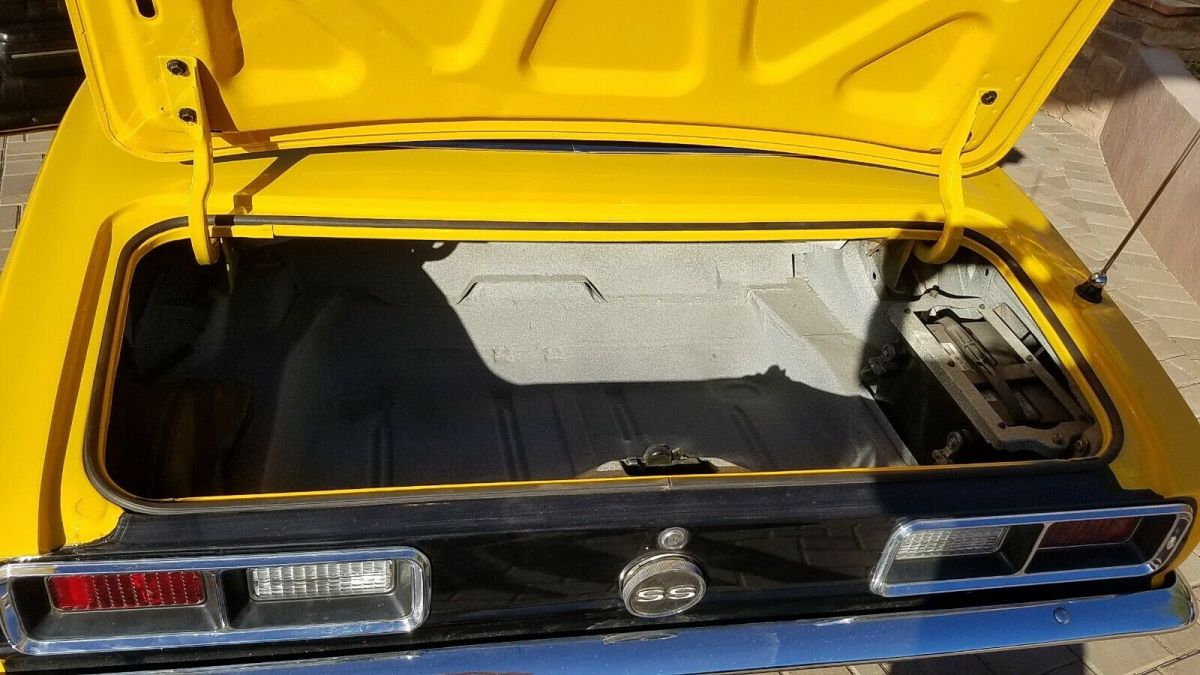 1968 Yellow Chevrolet Camaro Convertible