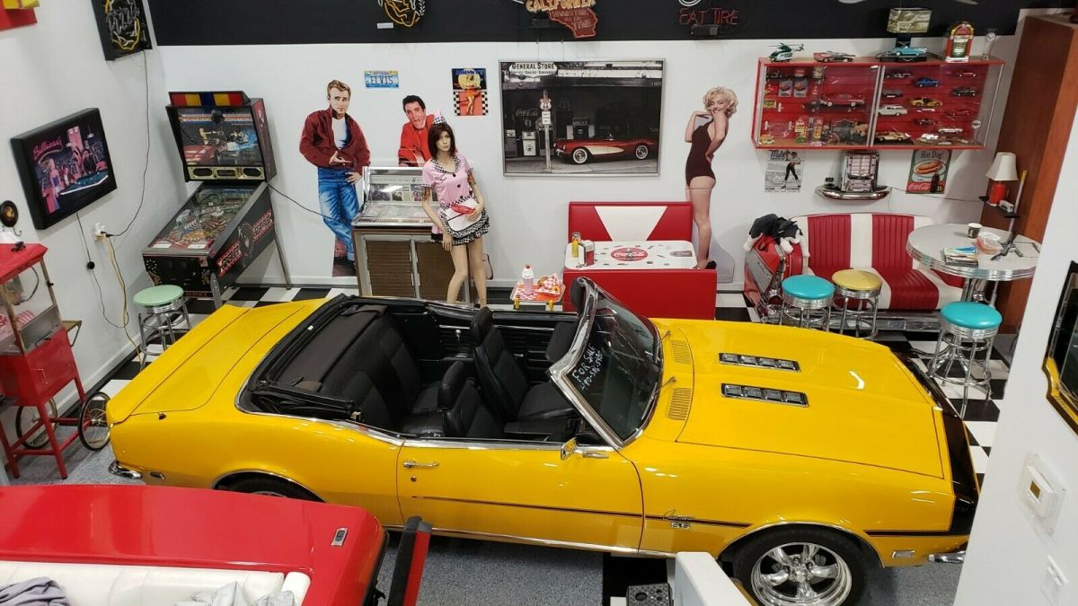 1968 Yellow Chevrolet Camaro Convertible