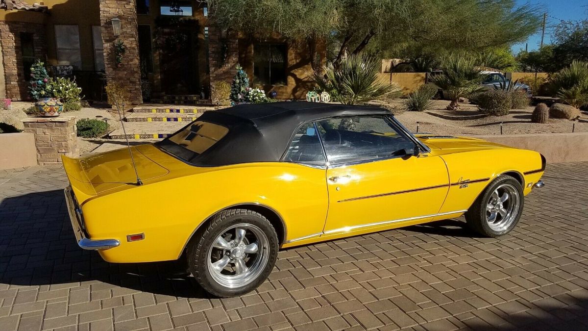 1968 Yellow Chevrolet Camaro Convertible