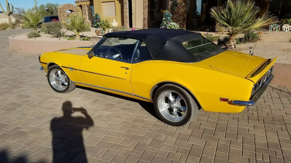 1968 Yellow Chevrolet Camaro Convertible