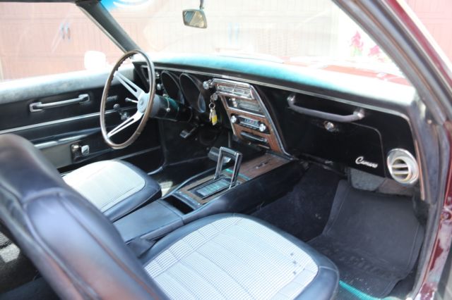 1968 Cordovan Maroon Chevrolet Camaro Coupe