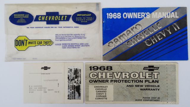 1968 Butternut Yellow Chevrolet Camaro 2-Door Hardtop Sedan