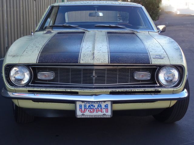 1968 Butternut Yellow Chevrolet Camaro 2-Door Hardtop Sedan