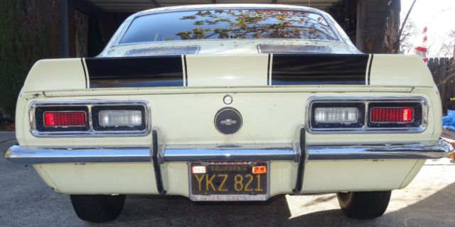 1968 Butternut Yellow Chevrolet Camaro 2-Door Hardtop Sedan