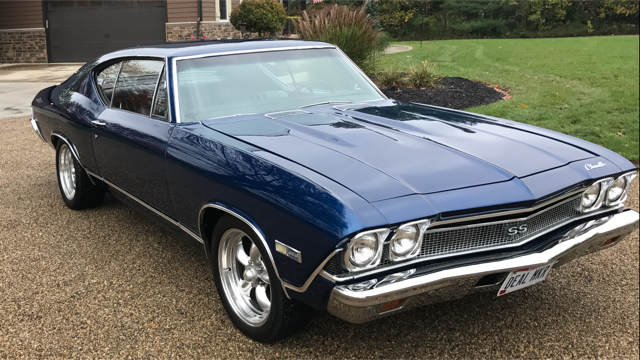1968 Blue Chevrolet Chevelle Coupe