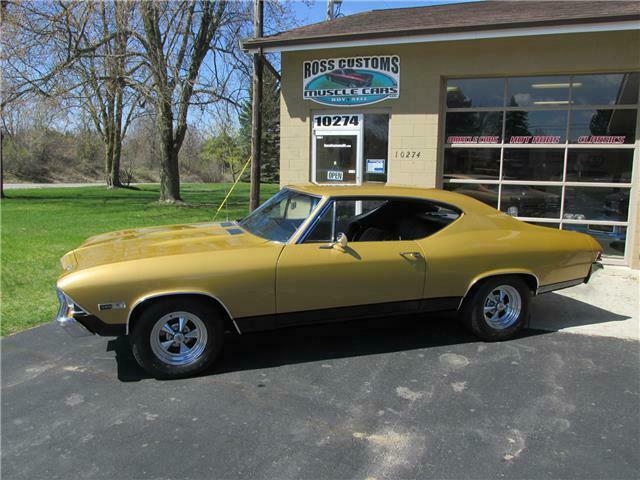 1968 Gold Chevrolet Chevelle 2 Door Coupe