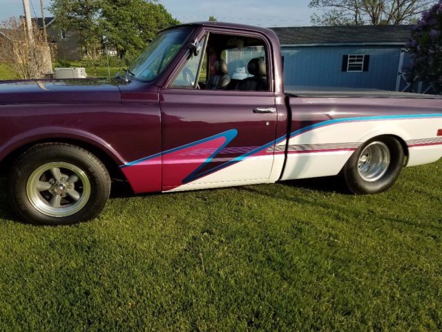 1968 Purple /white Chevrolet C-10 C10.  12 ton tubbed