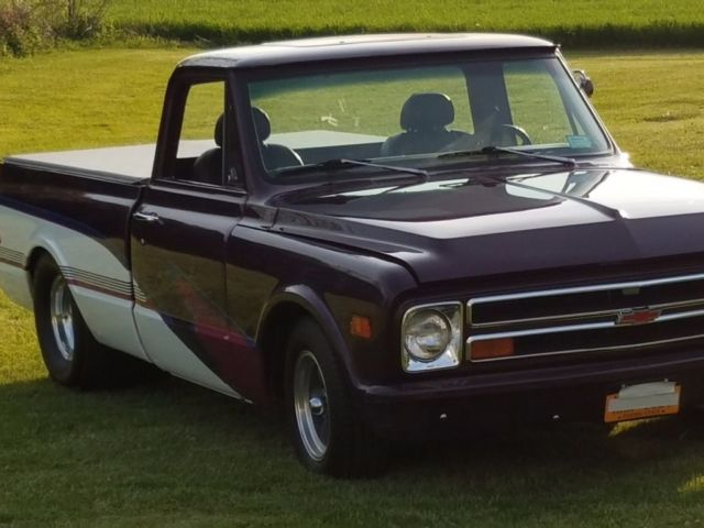 1968 Purple /white Chevrolet C-10 C10.  12 ton tubbed