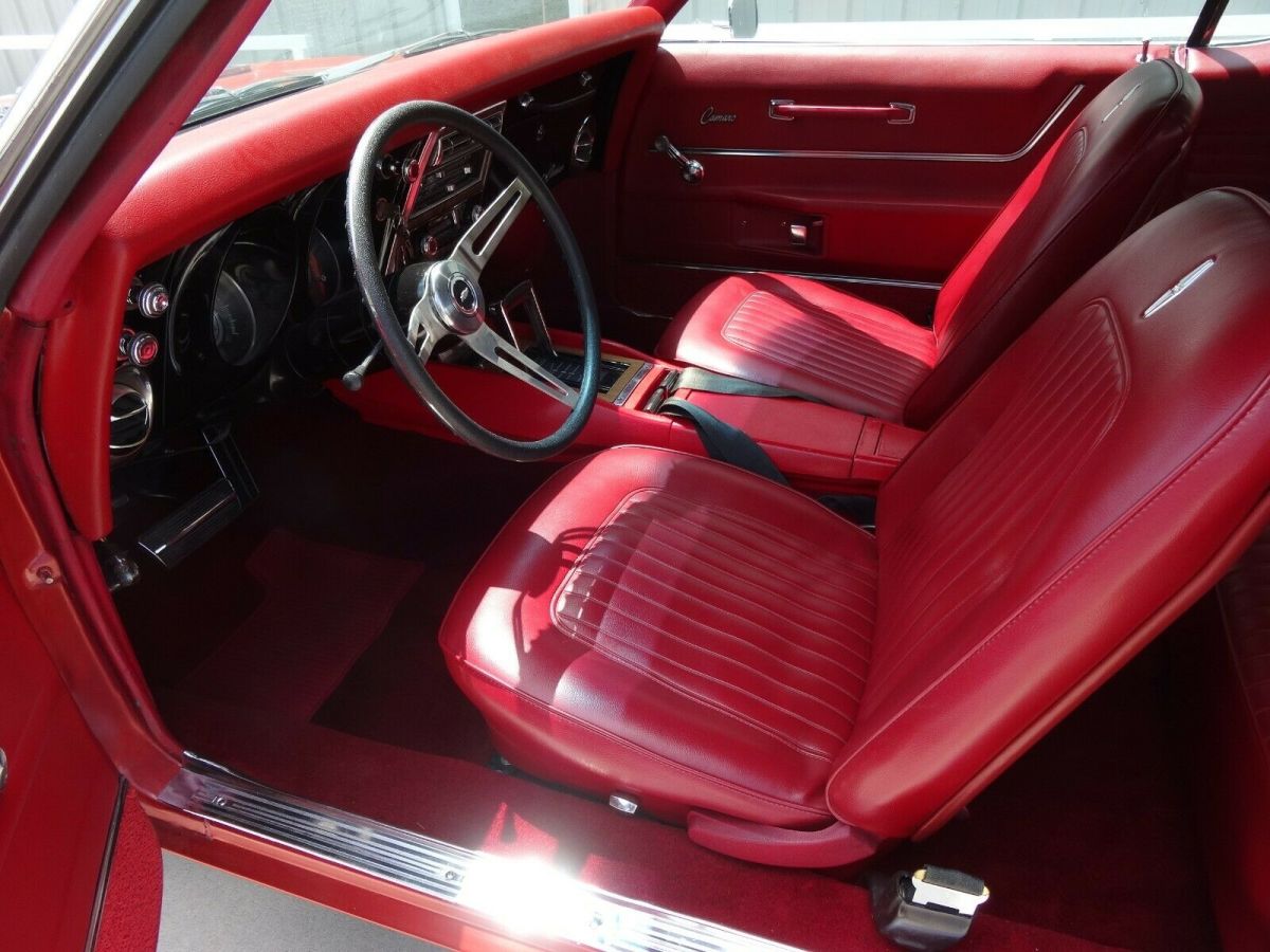 1968 Red Chevrolet Camaro Convertible